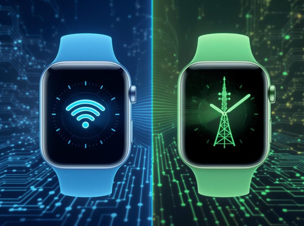 Comparison of WiFi-only smartwatch versus cellular LTE smartwatch connectivity options
