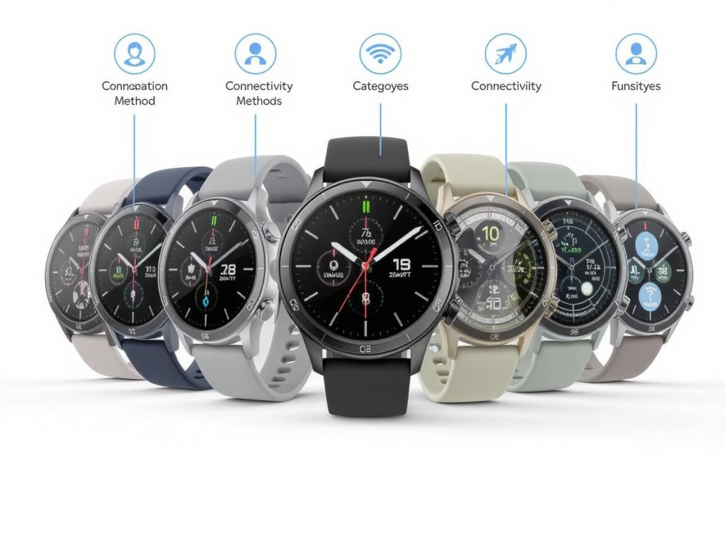 Different smartwatch connectivity methods for various customer segments