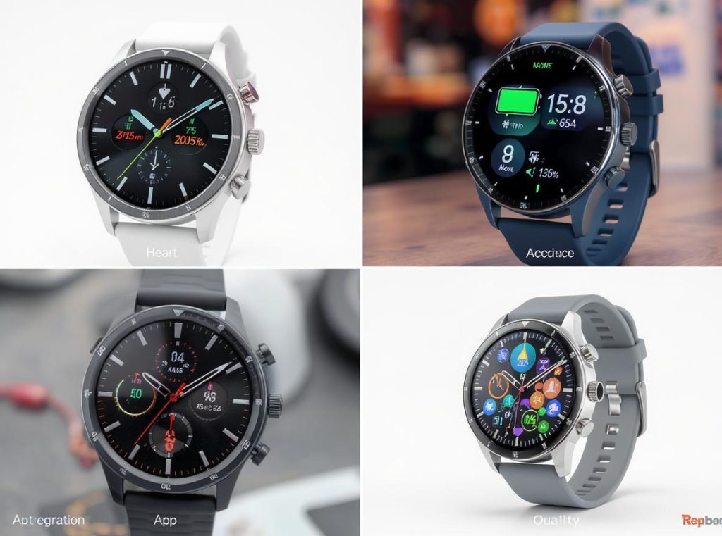 Smartwatch selection guide showing key features for weight loss effectiveness and wholesale considerations
