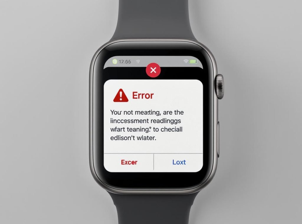 Smartwatch showing VO2 max measurement limitations and errors
