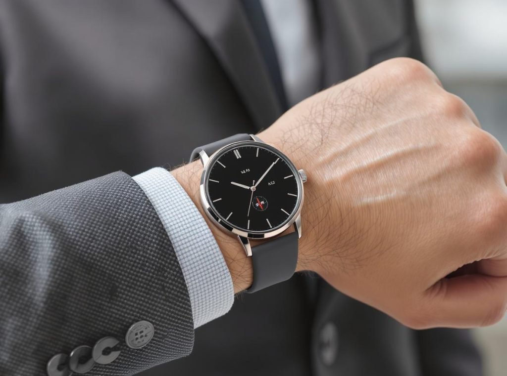 Professional smartwatch fit demonstration showing optimal positioning for accuracy and comfort