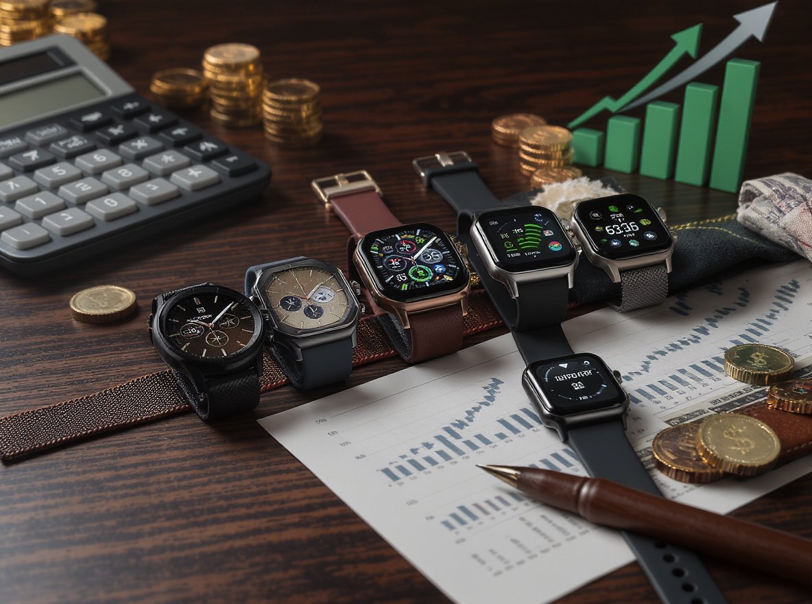 Lesser-known smartwatch brands comparison showing profit margins and value for wholesale buyers