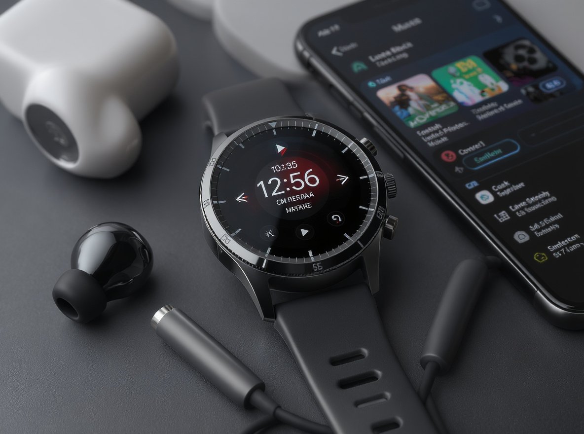 Smartwatch music streaming compatibility guide featuring Spotify and YouTube Music apps