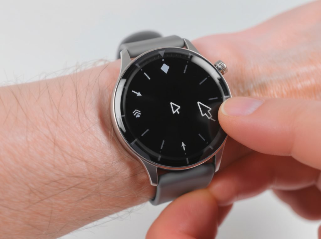 Universal steps to change any smartwatch face with press and hold gesture