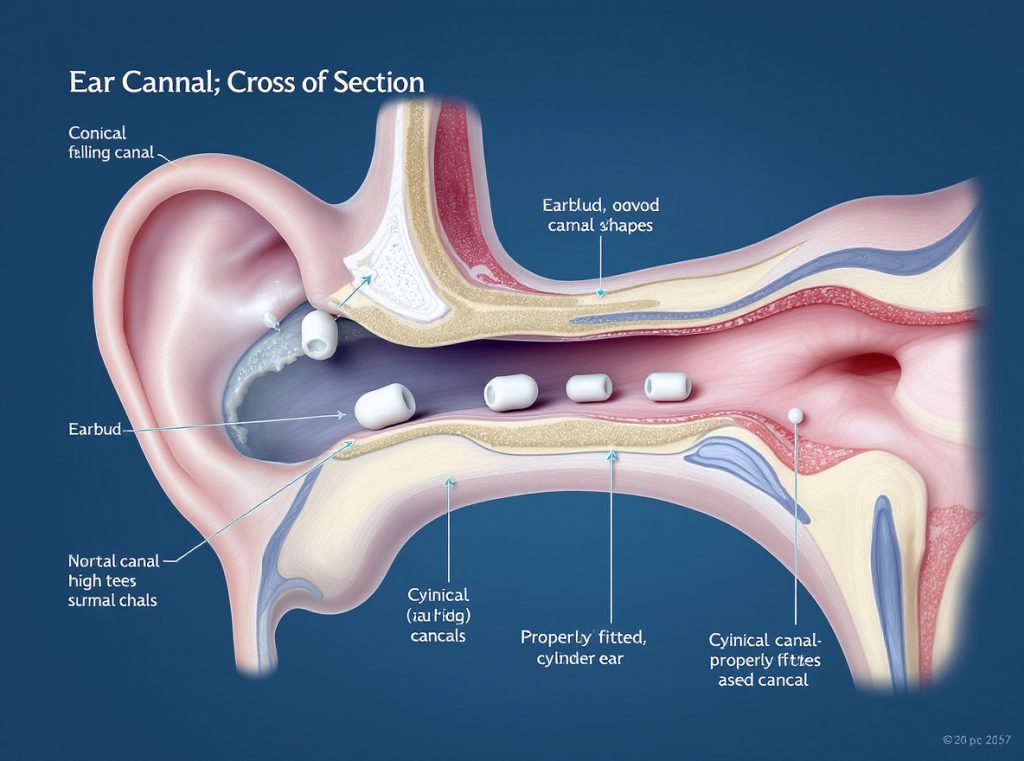 Why earbuds fall out of small ears anatomical diagram
