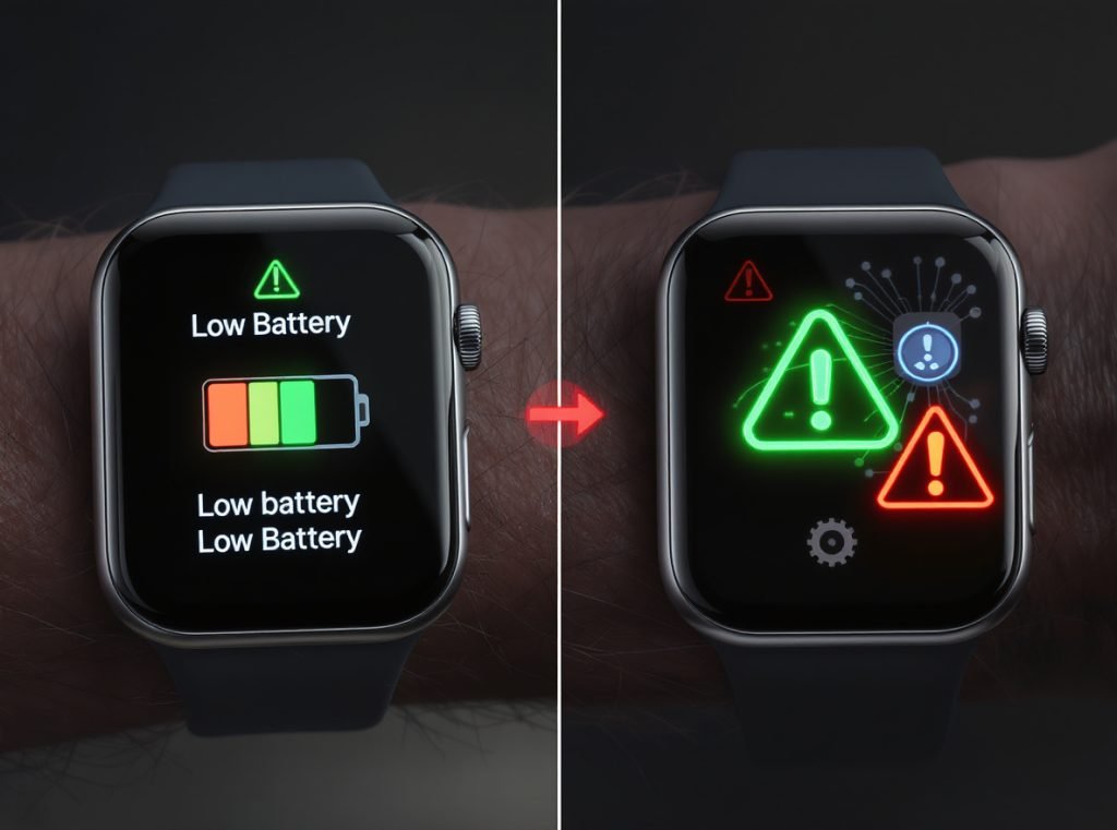 Smartwatch face changing limitations including battery and compatibility issues