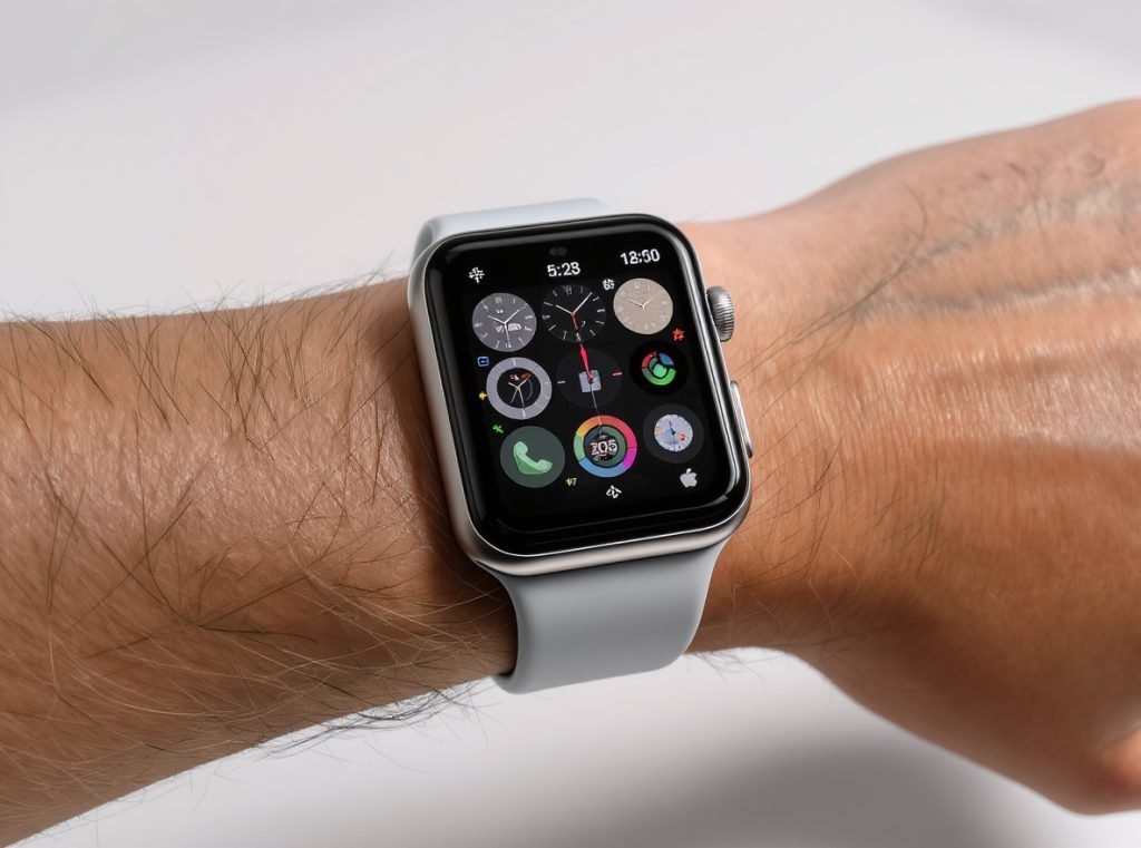 Apple Watch face changing interface with multiple design options