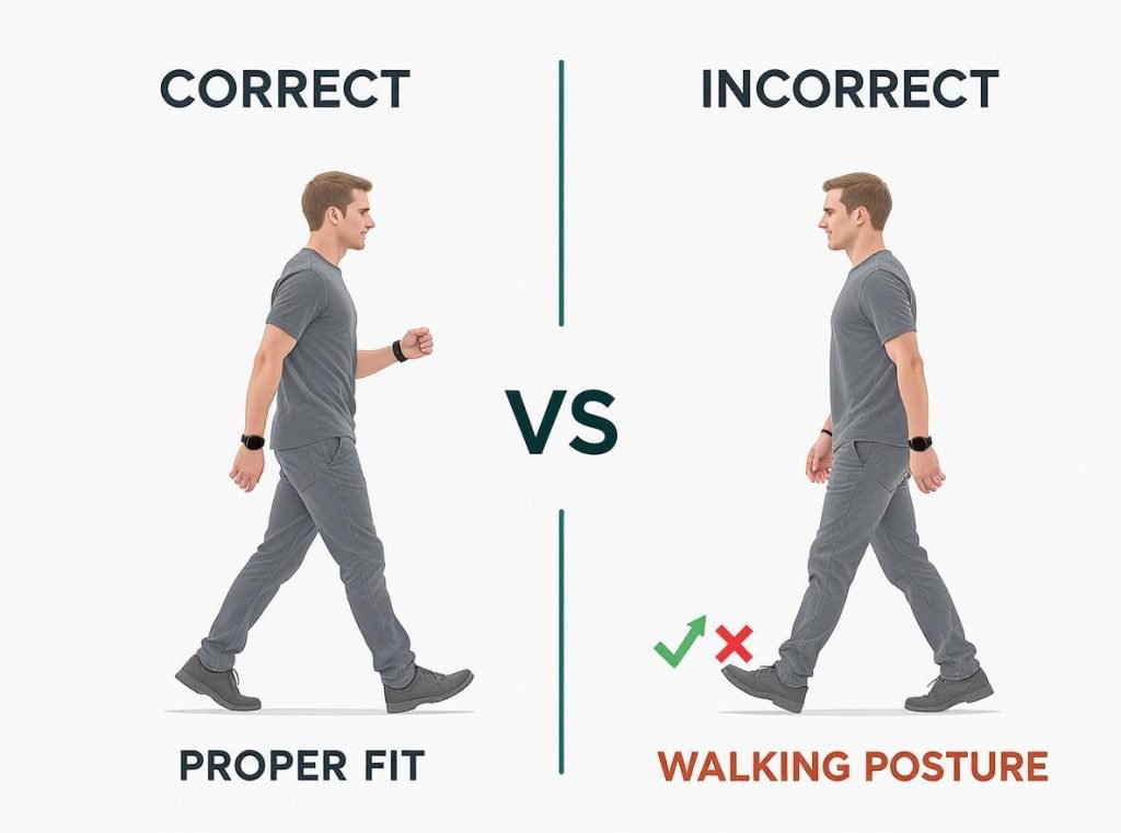 Factors affecting smartwatch step counting accuracy including proper fit and wearing position