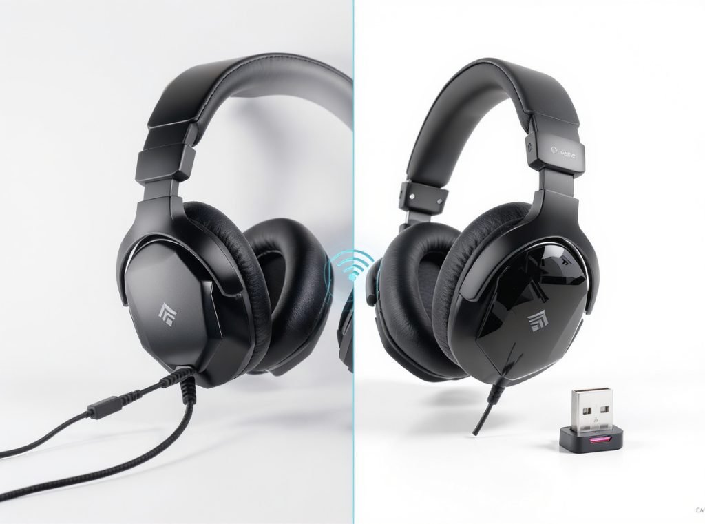 Wired vs wireless gaming headphones latency performance comparison