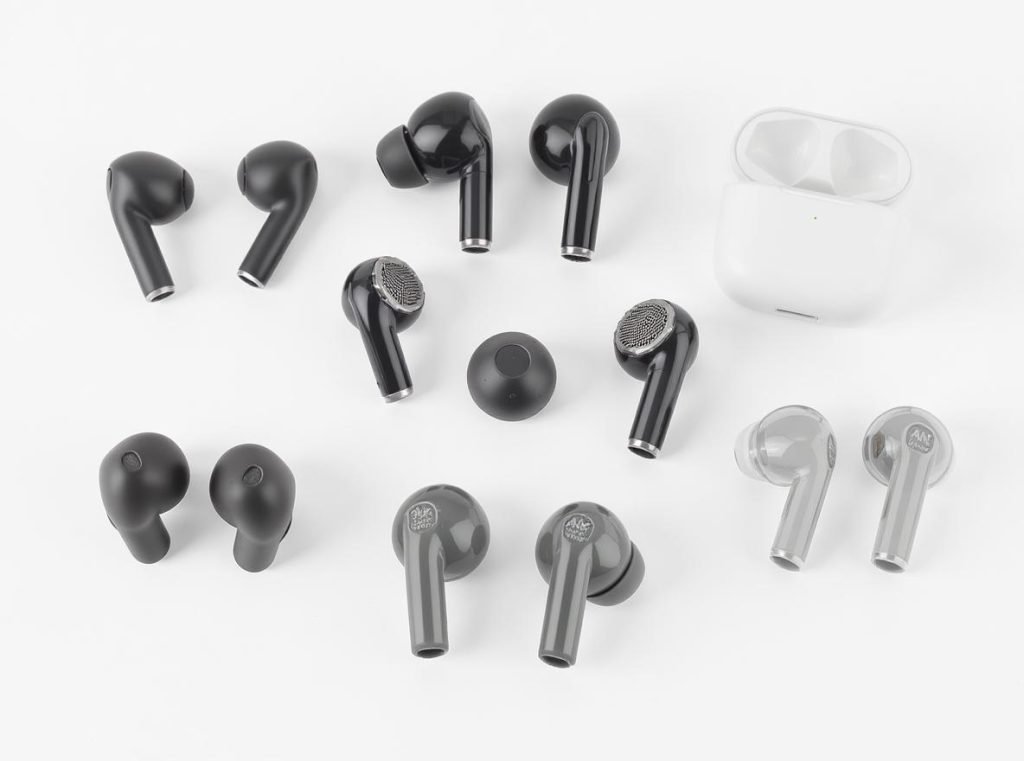 Different types of earbuds designed to minimize occlusion effect