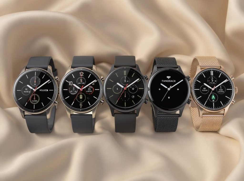 Top smartwatch brands for women in 2025 featuring Apple, Samsung, Garmin, and Fitbit models