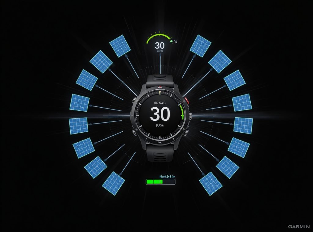 Smartwatches capable of 30+ days battery life with calendar visualization