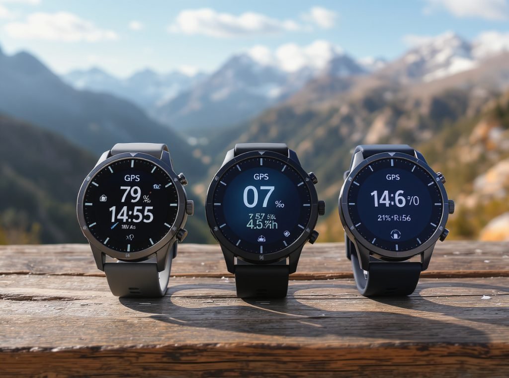Comparison of top GPS smartwatch brands for hiking and outdoor activities