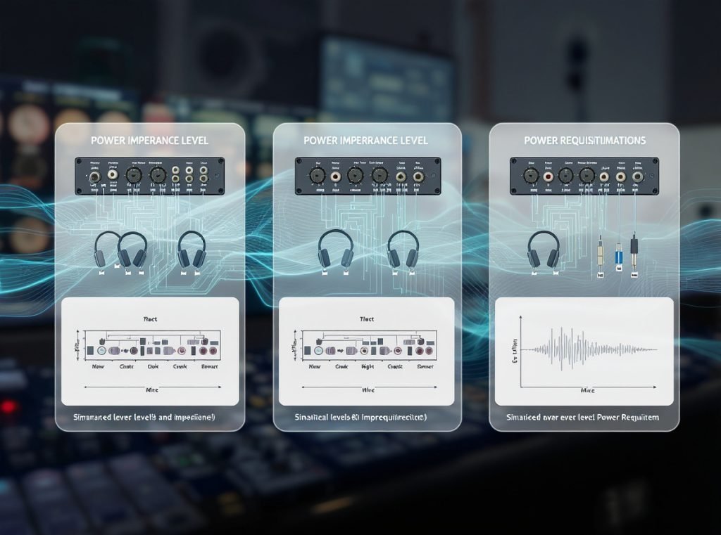 Headphone impedance guide music production 32 ohm 80 ohm 250 ohm comparison