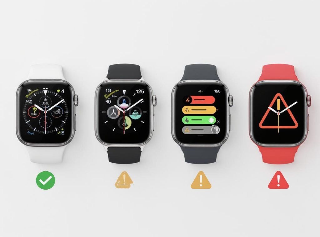 Smartwatch brand safety comparison for pacemaker patients with risk ratings