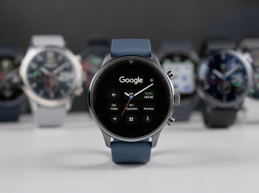 Wear OS smartwatch face customization interface across multiple brands