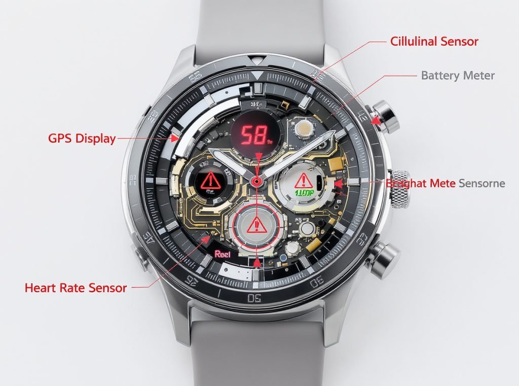Internal smartwatch components that drain battery life most