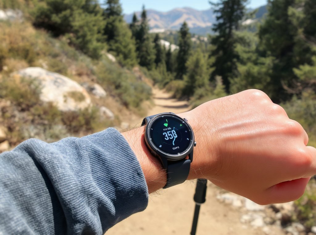 GPS smartwatch perfect for day hiking with comfortable design and reliable tracking