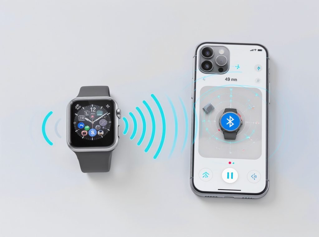 Smartwatch remote camera control setup and Bluetooth connectivity process
