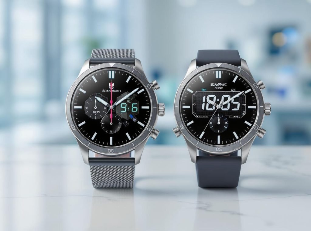 Withings ScanWatch FDA-cleared hybrid smartwatch with ECG monitoring
