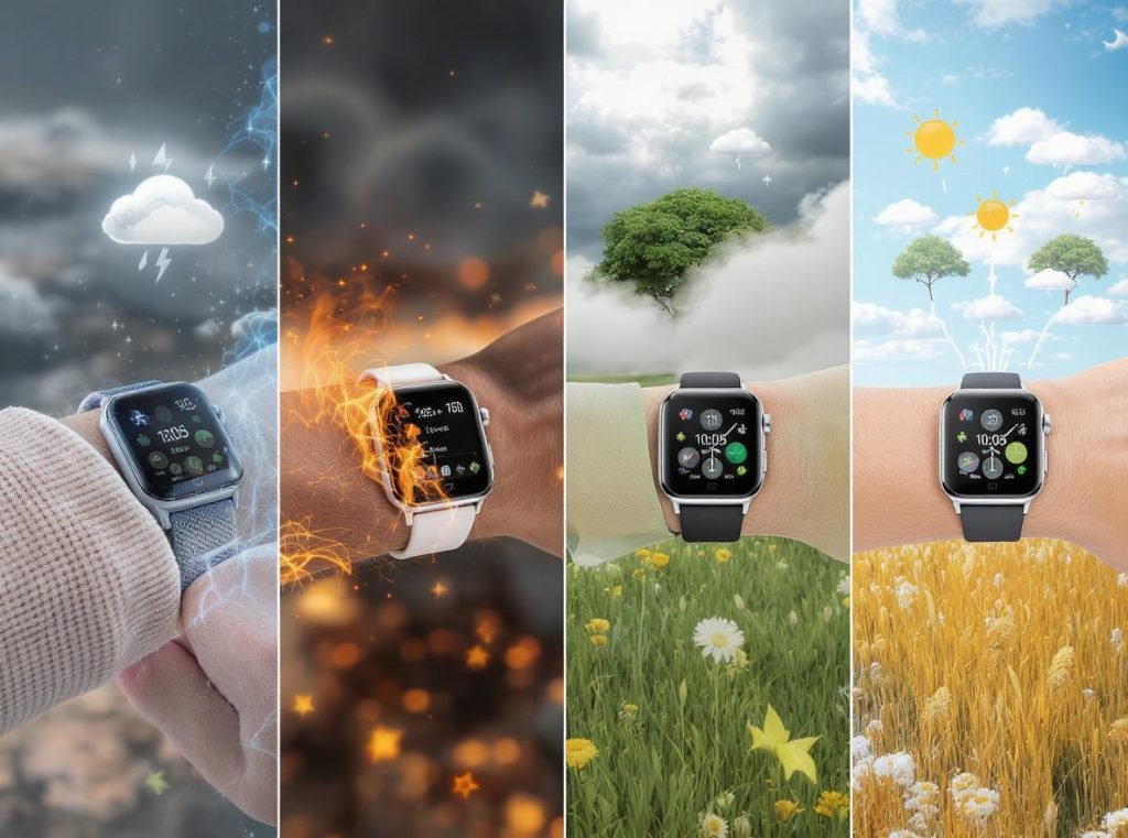 Environmental conditions affecting smartwatch step counting accuracy in different weather
