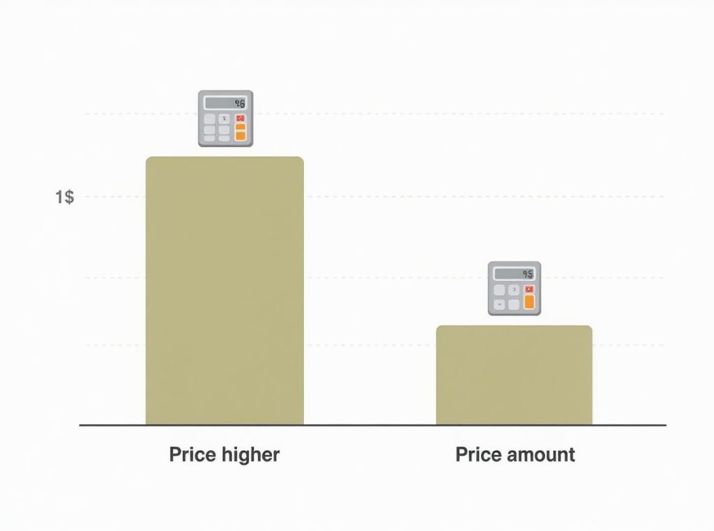 Cost comparison visualization showing LTE smartwatch higher pricing versus Bluetooth model affordability