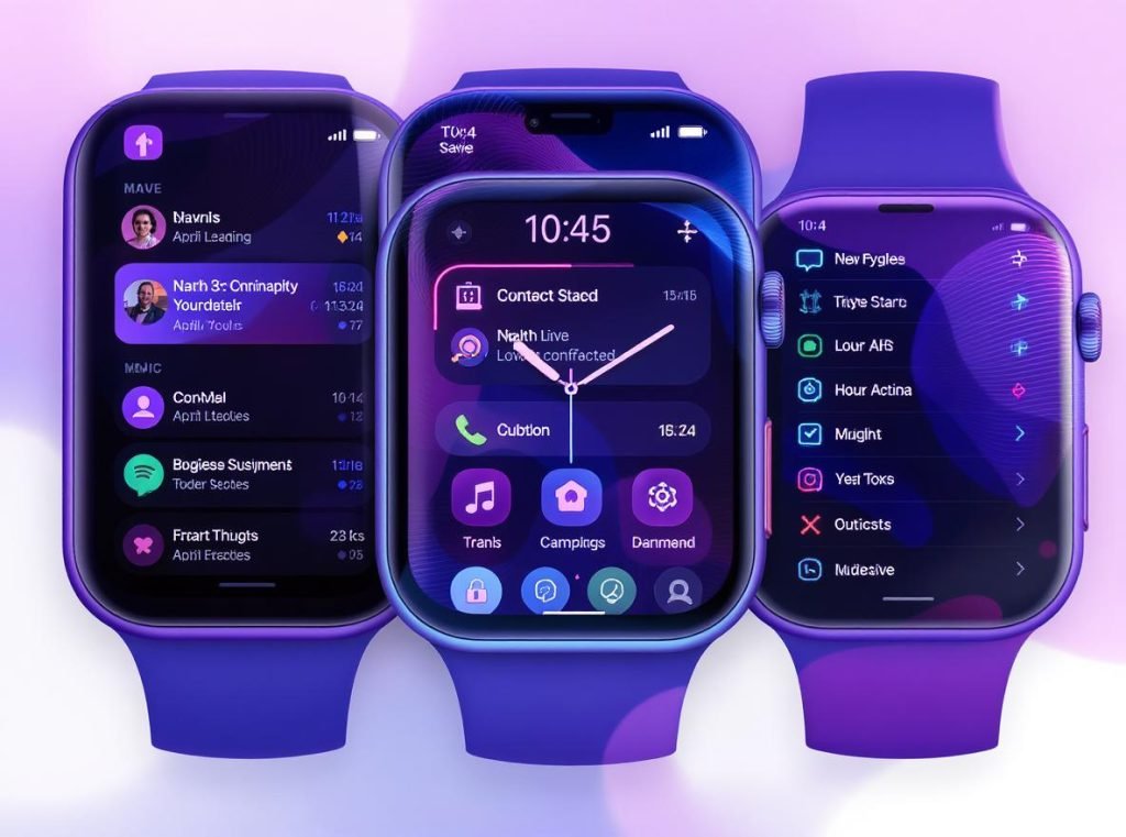 Women's smartwatch displaying essential smart features including notifications and apps