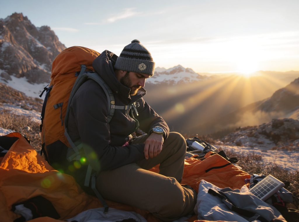 Premium GPS smartwatch for multi-day hiking and backpacking expeditions