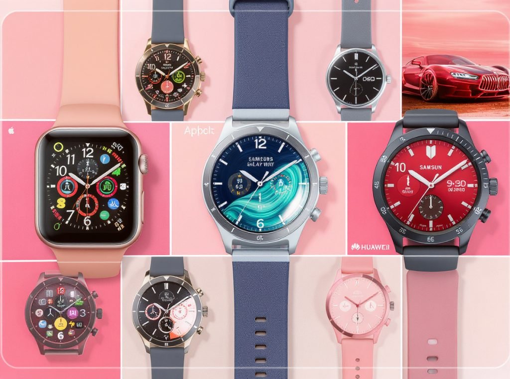 Popular smartwatch brands showing cellular and GPS-only model options