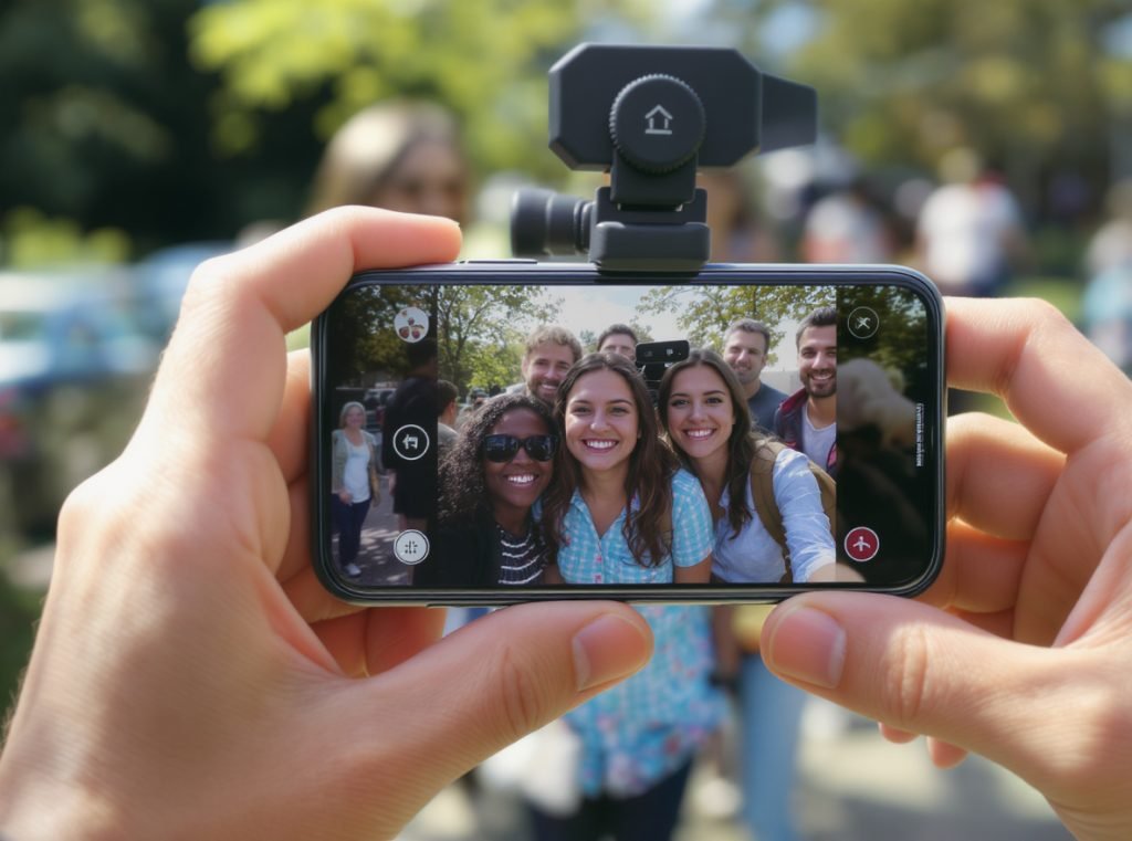 Group photography benefits using smartwatch remote camera control