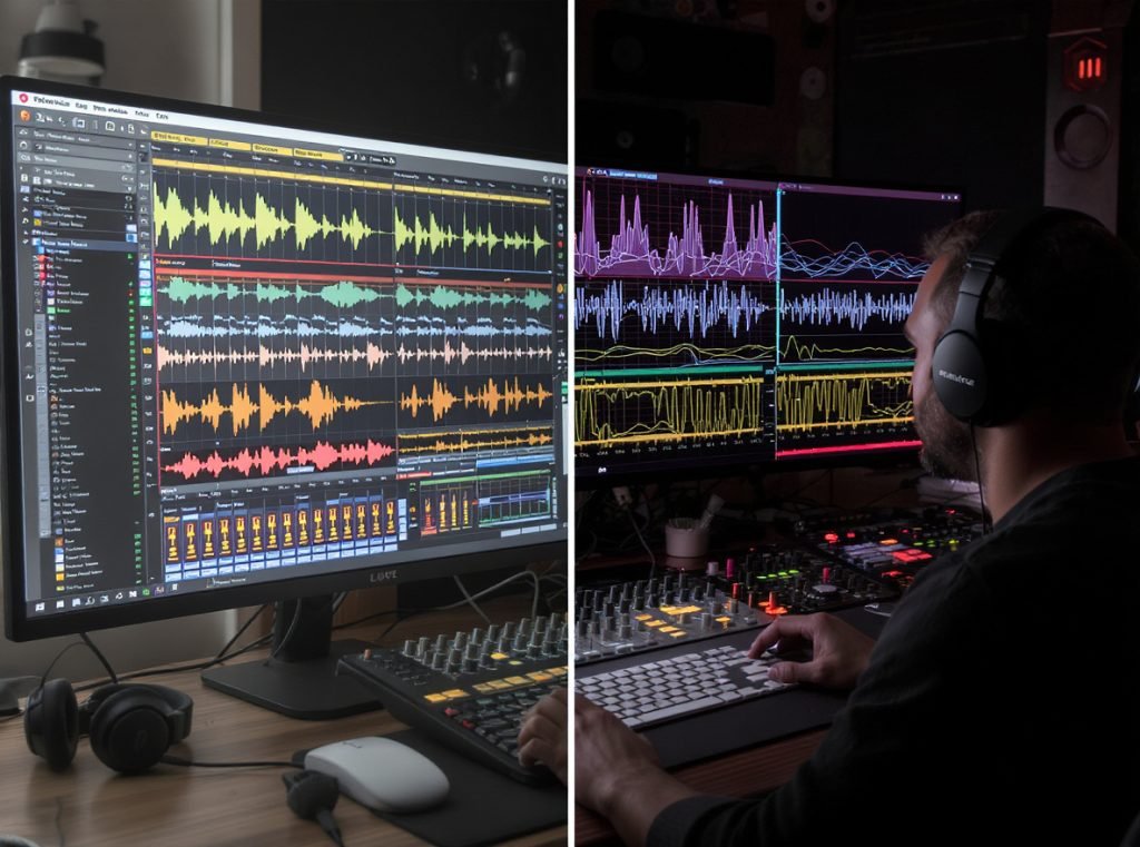 Mixing vs mastering headphones difference professional audio production workflow
