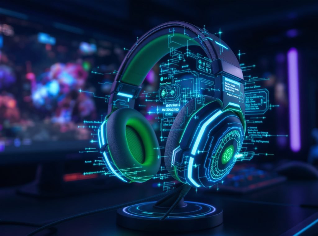 Gaming mode features in wireless headphones showing latency optimization technology