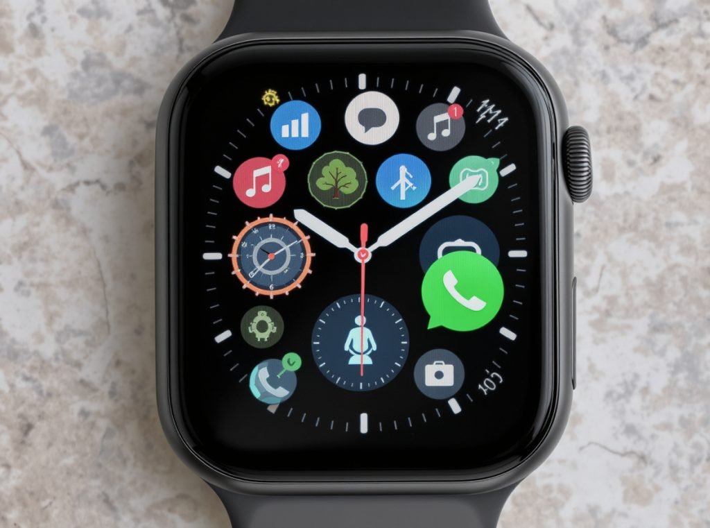 Smartwatch features and functionality working with Android phones including notifications and fitness tracking