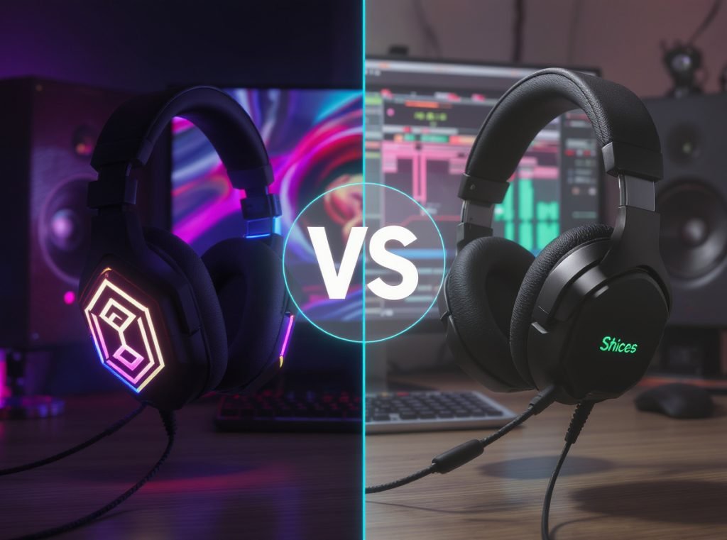 Gaming headsets vs professional headphones comparison for content creators