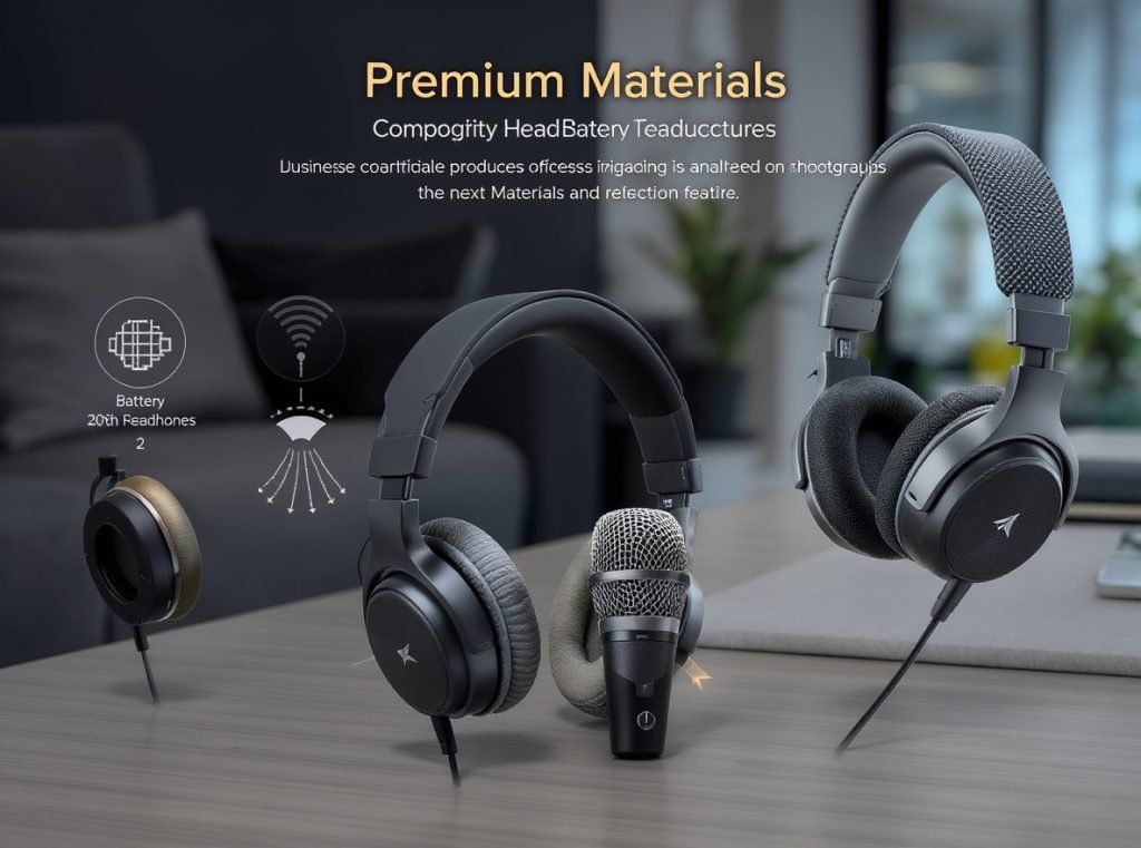 Professional ANC headphones features guide showing advanced specifications and capabilities