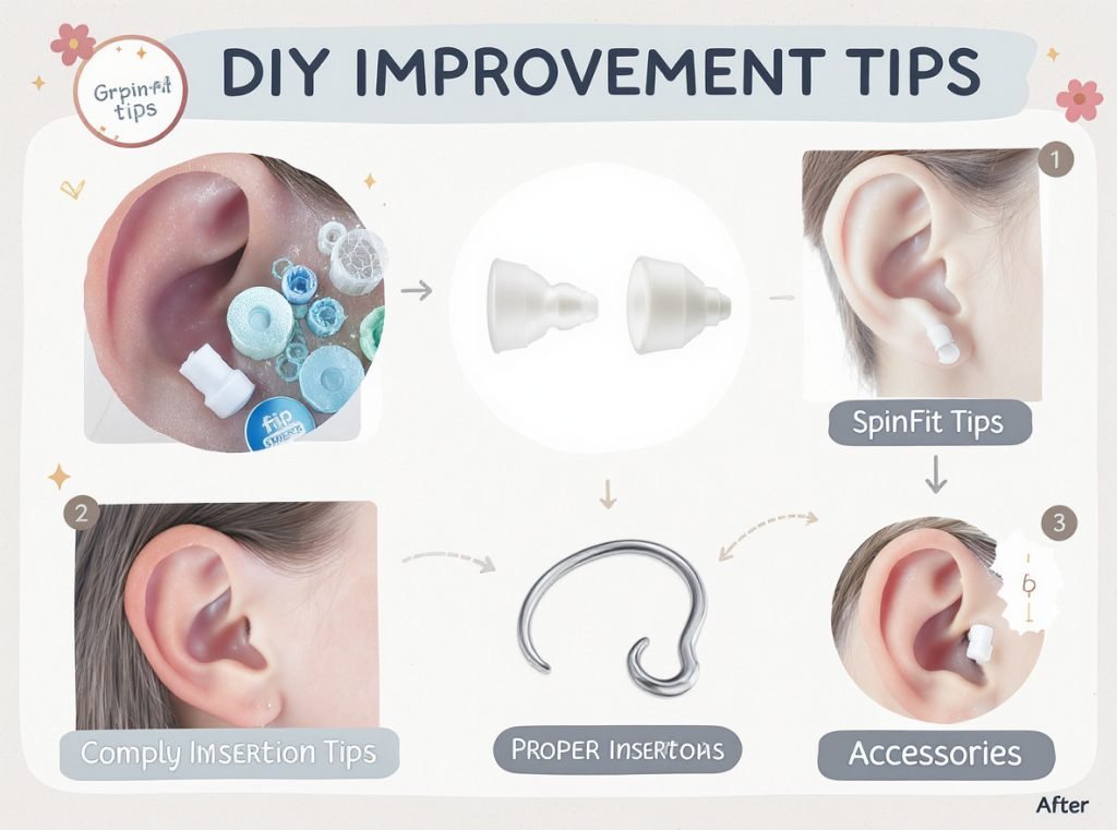 DIY earbud fit improvement tips accessories small ears
