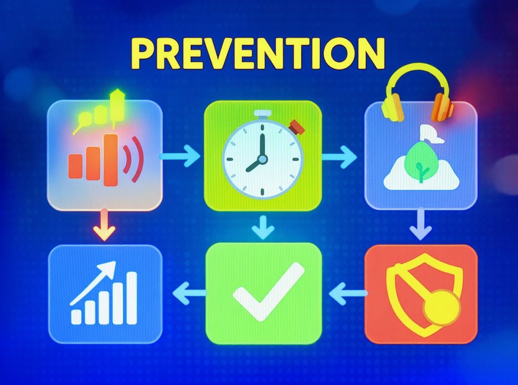 Tinnitus prevention strategies for headphone users with protective symbols
