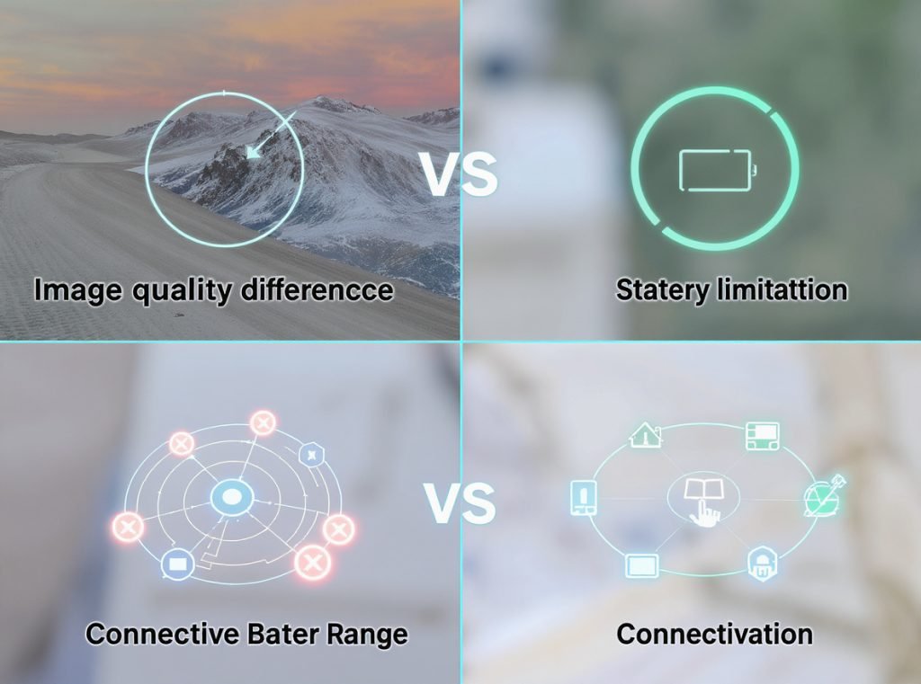 Smartwatch camera limitations including battery drain and image quality constraints