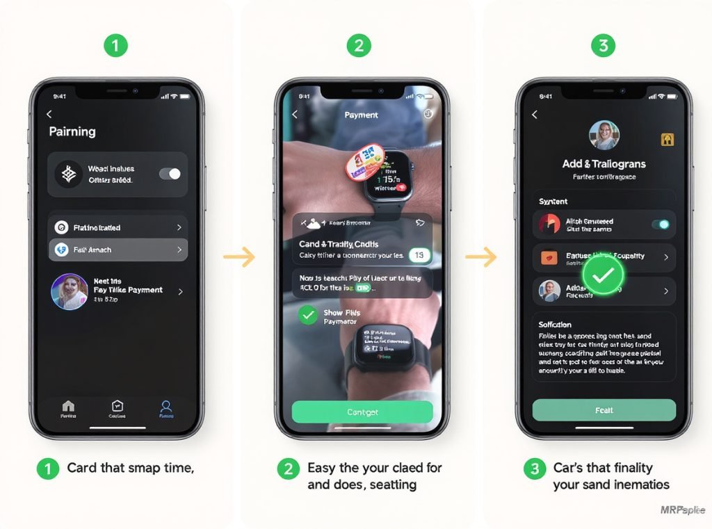 Smartwatch NFC payment setup process step-by-step tutorial guide