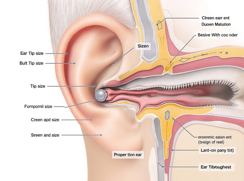 Proper earbud fit and comfort for long commutes - ear tip sizing guide