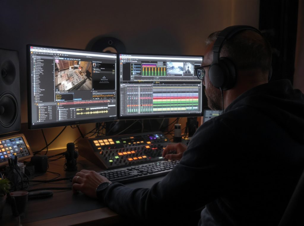 Professional mixing with headphones only home studio DAW software setup