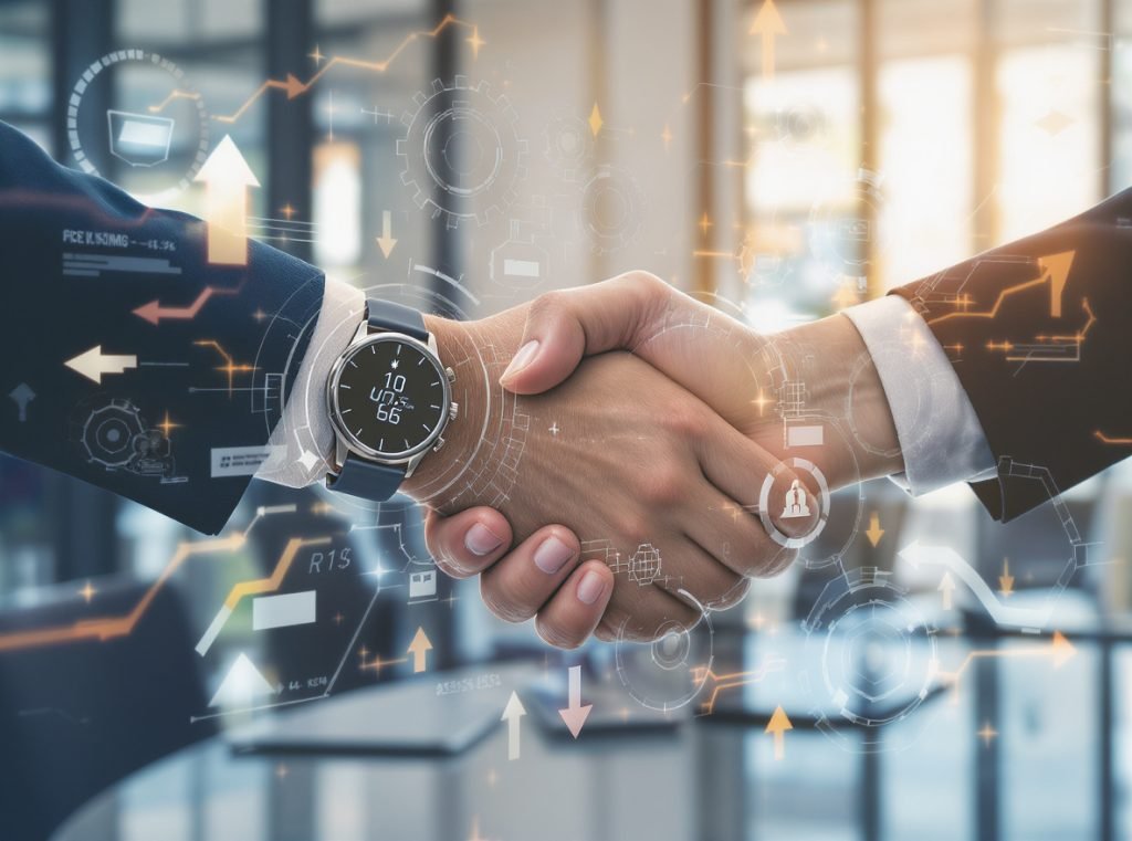 Business strategy and partnerships for smartwatch glucose monitoring market entry