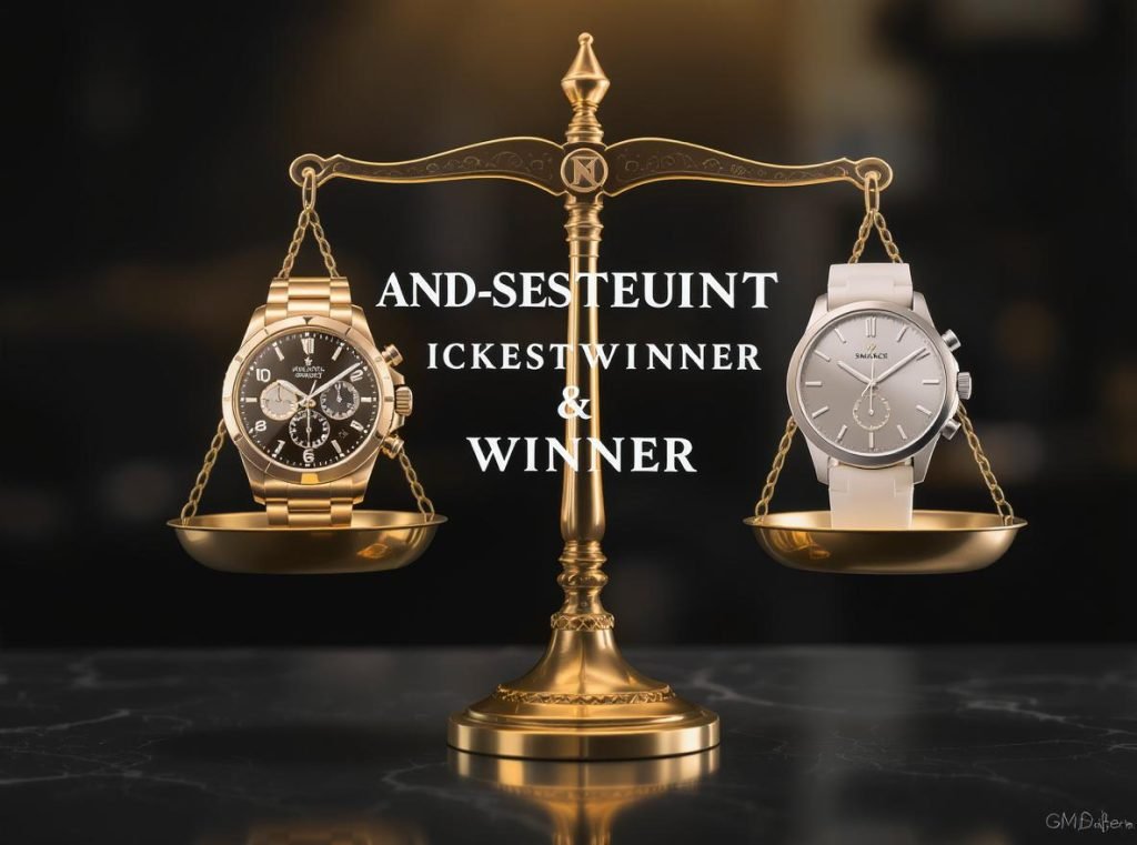 Investment comparison summary showing traditional luxury watches outperforming smartwatches