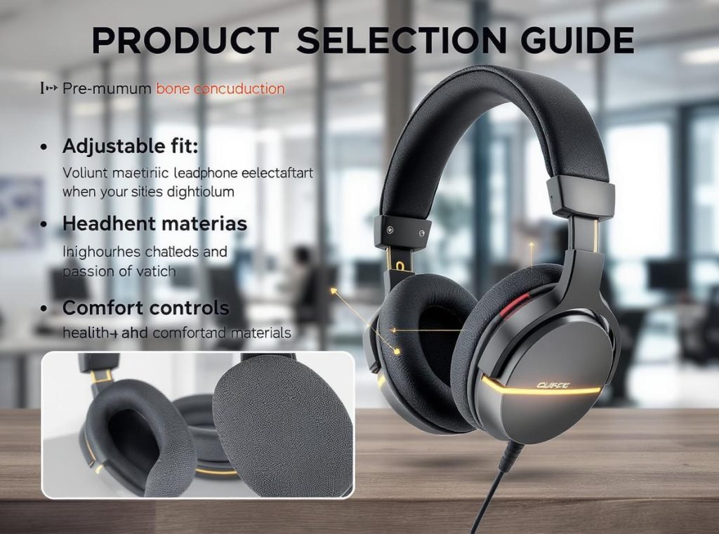 Business guide showing how to choose healthy bone conduction headphones with key features