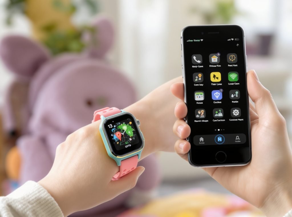 Kids smartwatch with GPS tracking and parental monitoring features