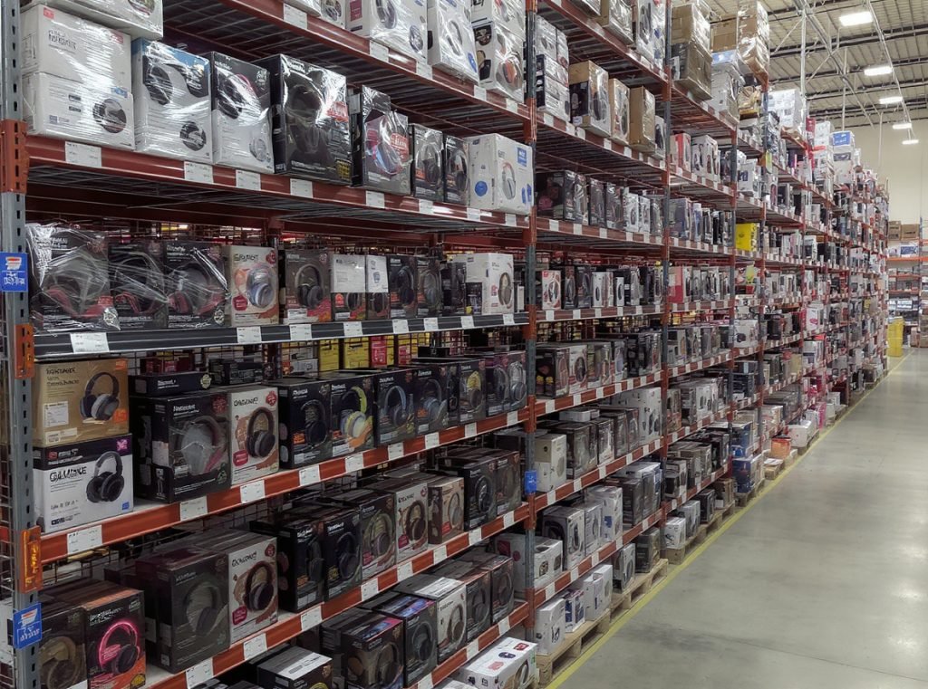 Wholesale gaming headset and headphone inventory display for retailers