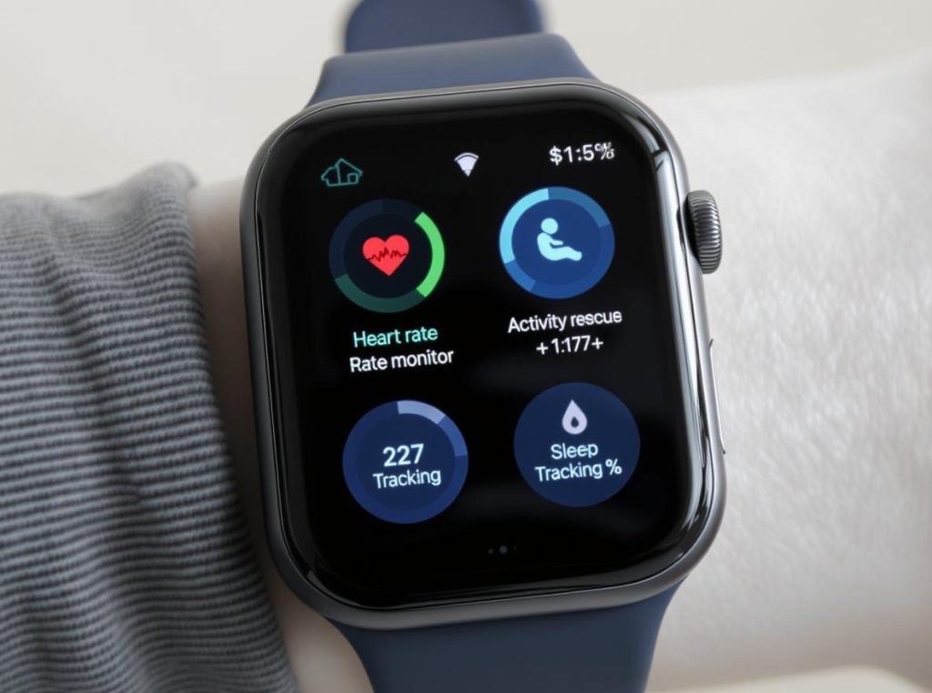 Smartwatch pregnancy health monitoring features heart rate sleep tracking