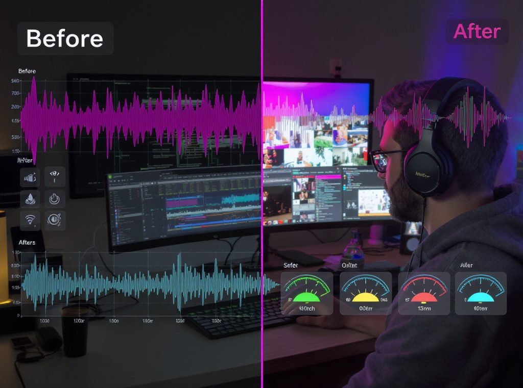 Professional headphones impact on content quality and audio improvement
