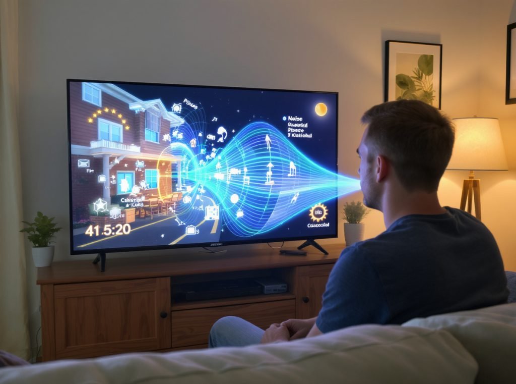 Active noise cancellation benefits for TV watching in noisy environments