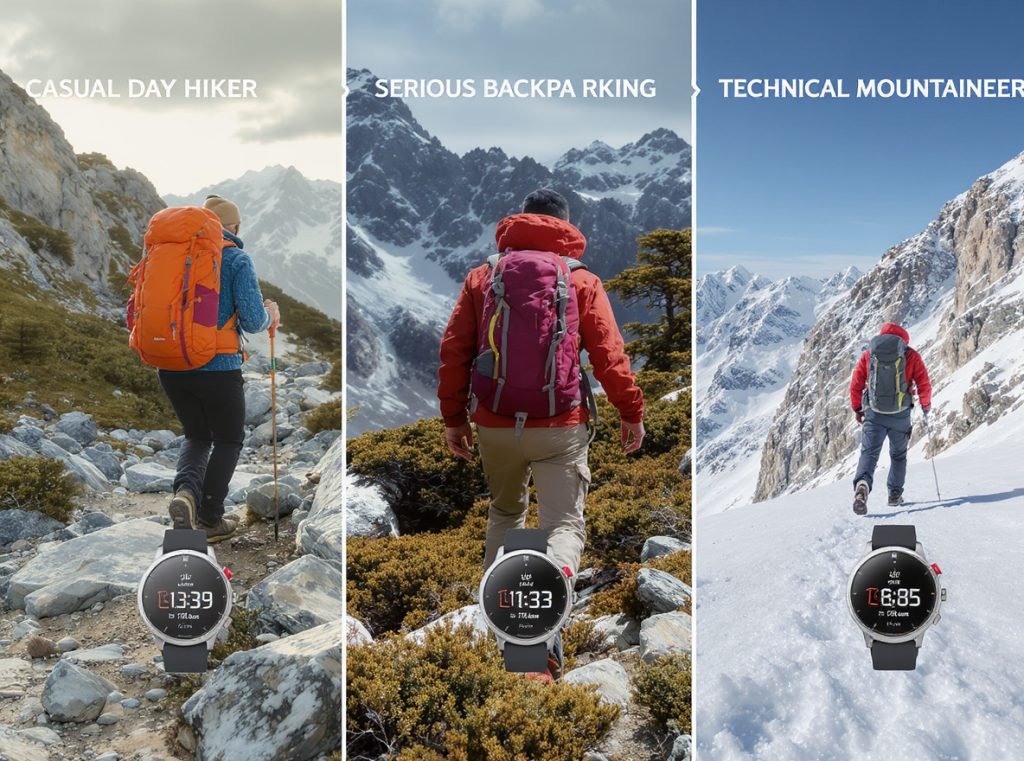 GPS smartwatch showing accurate navigation and positioning features for hiking